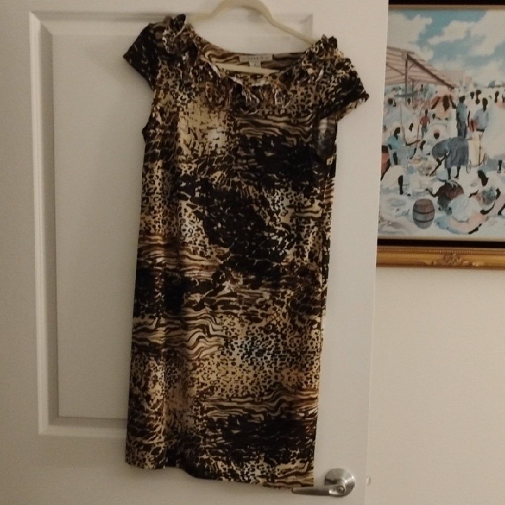 Elegant Leopard Print Dress